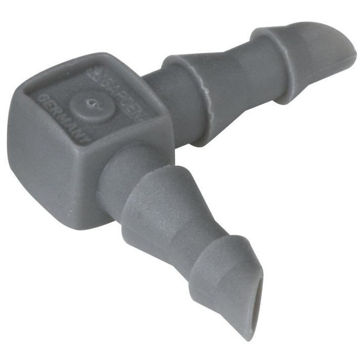 Jonction en L GARDENA - Adaptée aux tuyaux 4,6 mm – Pour arrosage g