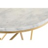 Table d'appoint DKD Home Decor Multicouleur Doré Métal Marbre 30 x 40 cm 50 x 50 x 59,5 cm