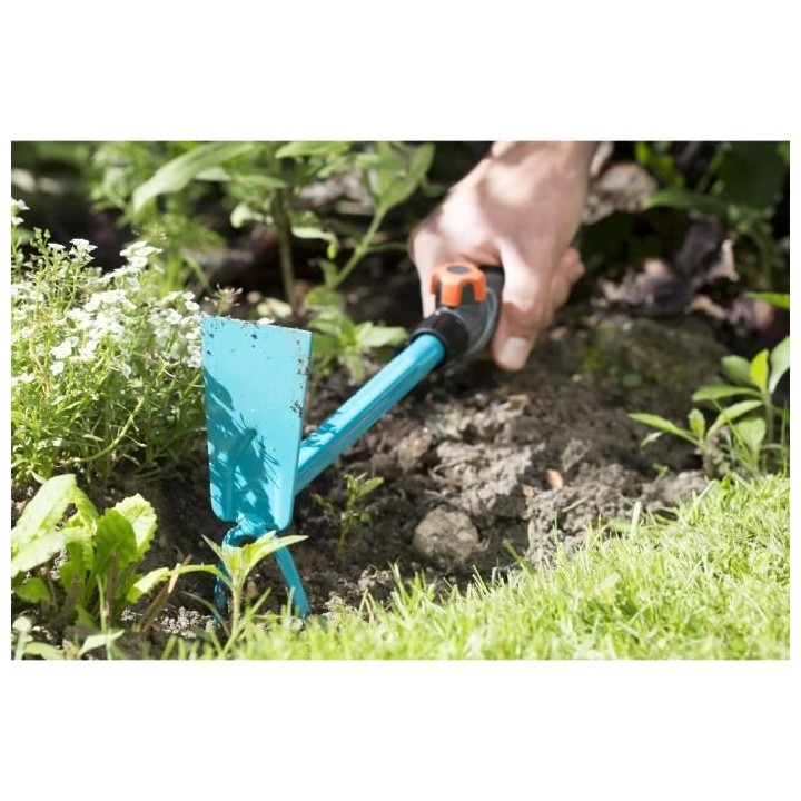 GARDENA Serfouette a fleurs Combisystem– 5cm – Acier inoxydable