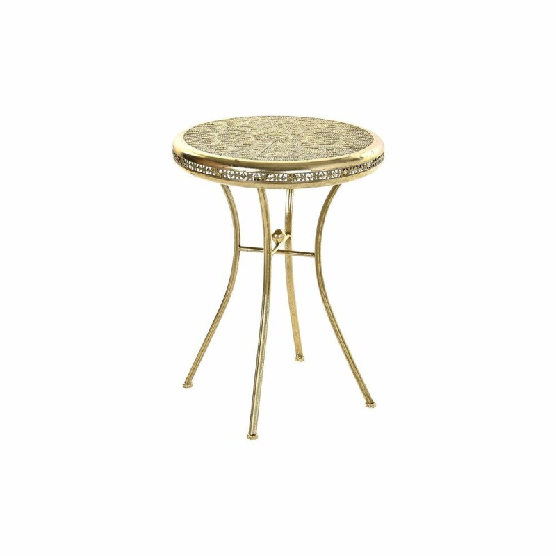 Table d'appoint DKD Home Decor Doré Métal Arabe (42 x 42 x 57 cm)