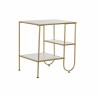 Table d'appoint DKD Home Decor Doré Métal MDF Blanc (50 x 40 x 55,5 cm)