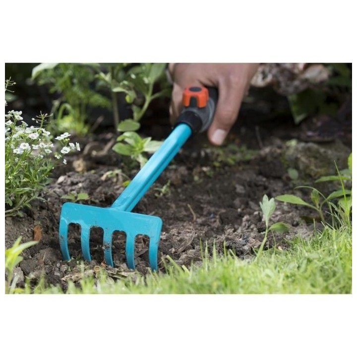 Griffe a fleurs GARDENA Combisystem - 5 dents - Acier inoxydable - Out