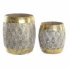 Set de 2 Tables Gigognes DKD Home Decor Doré Métal Arabe (2 pcs) (2 Unités) (38 x 38 x 42 cm)