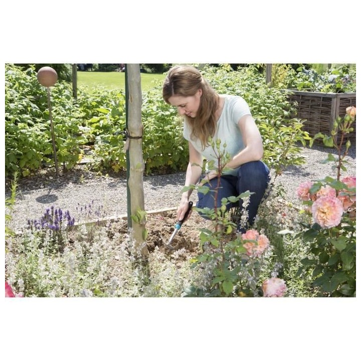 GARDENA Serfouette a fleurs Comfort 6cm Combisystem - Acier enduit –