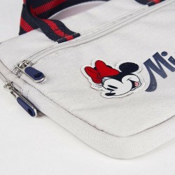 Housse pour ordinateur portable Minnie Mouse Gris clair (18 x 2 x 25 cm)