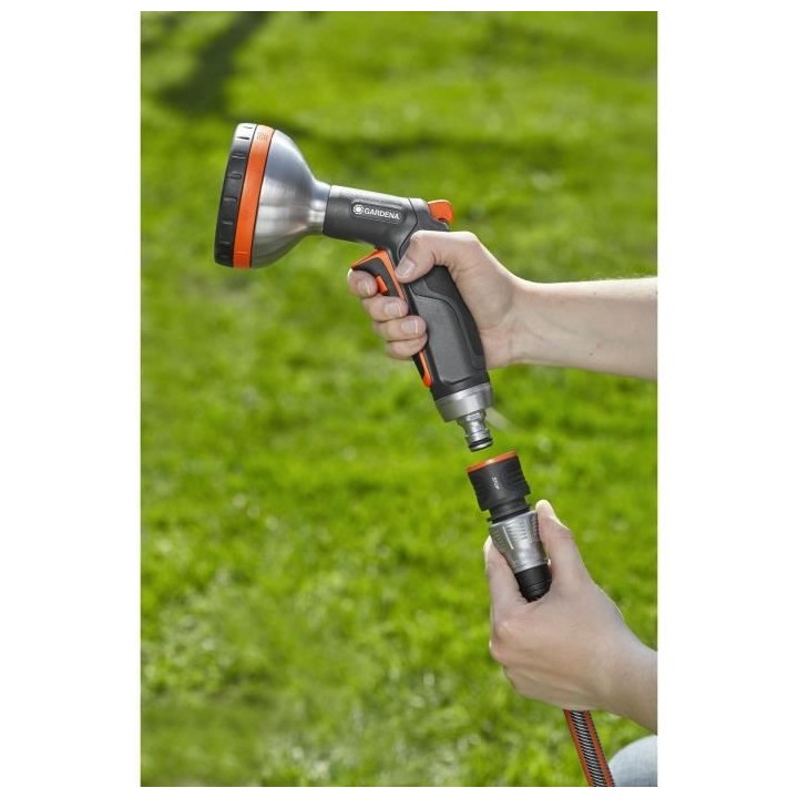 GARDENA Raccord Aquastop Premium – Adapté tuyau Ø13mm et Ø15mm