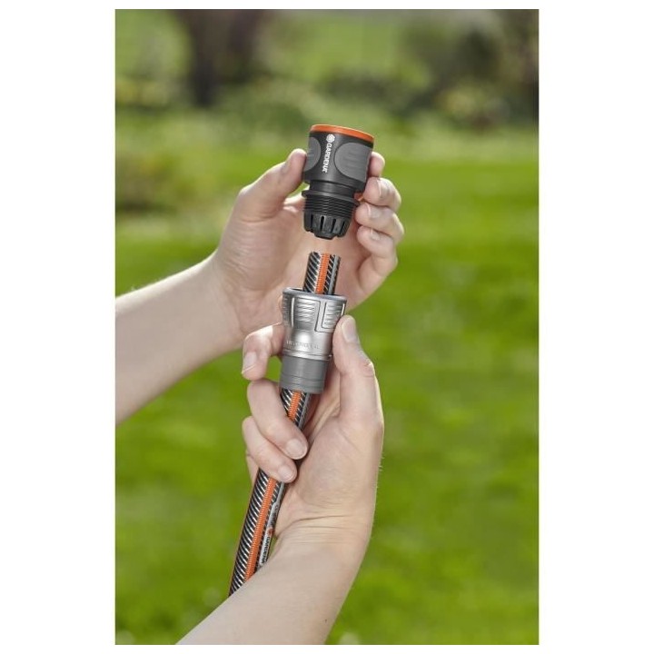 GARDENA Raccord rapide Premium – Adapté tuyau Ø13mm et Ø15mm –