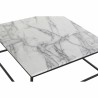 Table d'appoint DKD Home Decor Métal MDF Aluminium (80 x 80 x 34 cm)