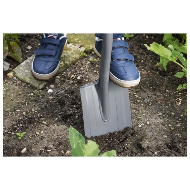 GARDENA Petite beche a bord droit ErgoLine – Manche souple – Poign