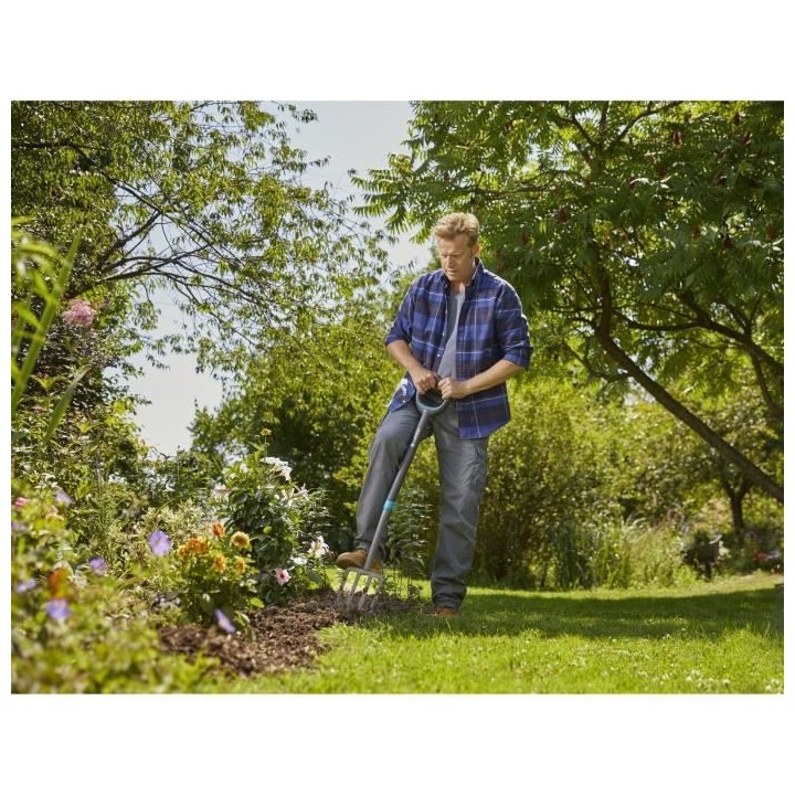 GARDENA Fourche a becher ErgoLine – Manche revetement souple – Poi