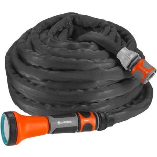 GARDENA Kit tuyau d'arrosage textile Liano™ – Longueur 15m – Ø1