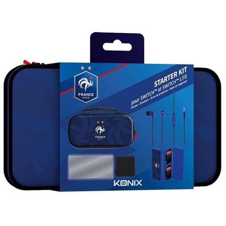 Starter Kit - KONIX - Housse + Écouteurs + Écran de protection + Boi