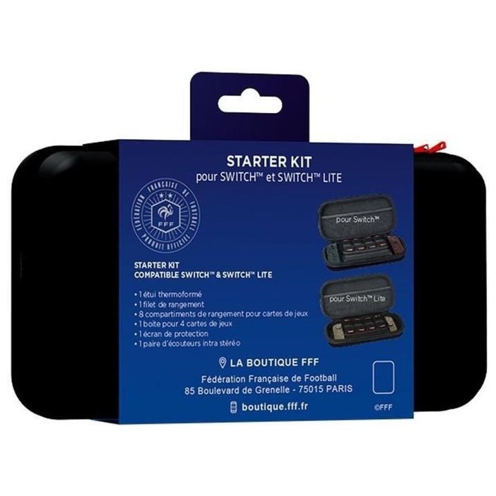 Starter Kit - KONIX - Housse + Écouteurs + Écran de protection + Boi