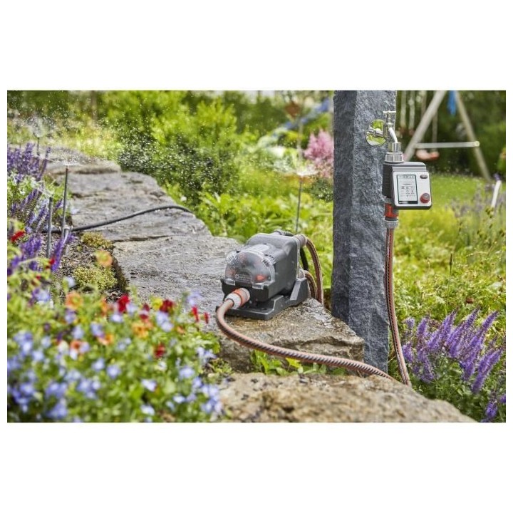 GARDENA Programmateur d'arrosage Master– Ecran LCD – Pile 9V non f
