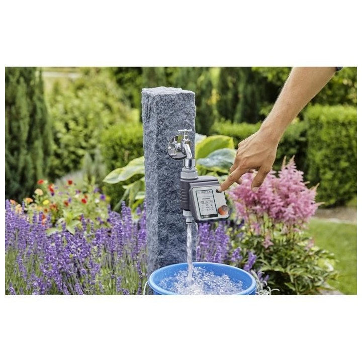 GARDENA Programmateur d'arrosage Master– Ecran LCD – Pile 9V non f