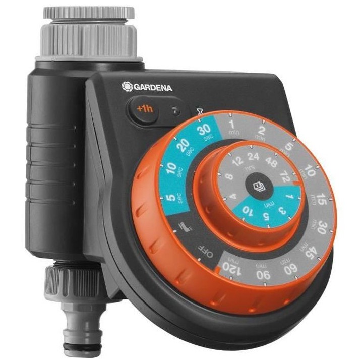 GARDENA Programmateur d'arrosage Easy Plus – Bouton rotatif – Pile