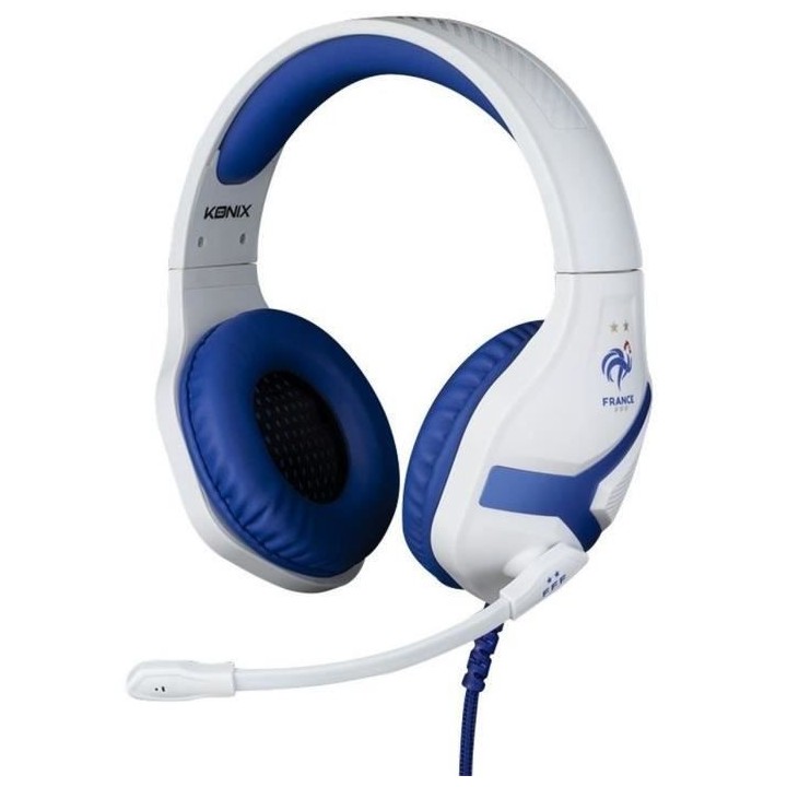 Casque-Micro Gaming - KONIX - Nemesis - Blanc - Playstation/Xbox/Ninte