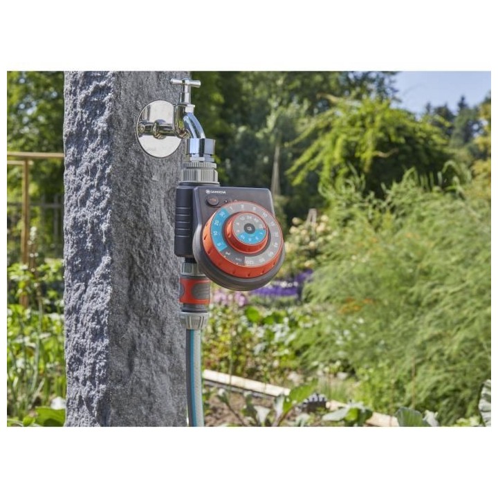 GARDENA Programmateur d'arrosage Easy Plus – Bouton rotatif – Pile