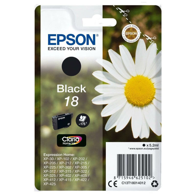 Cartouche d'encre originale Epson XP-215 Noir