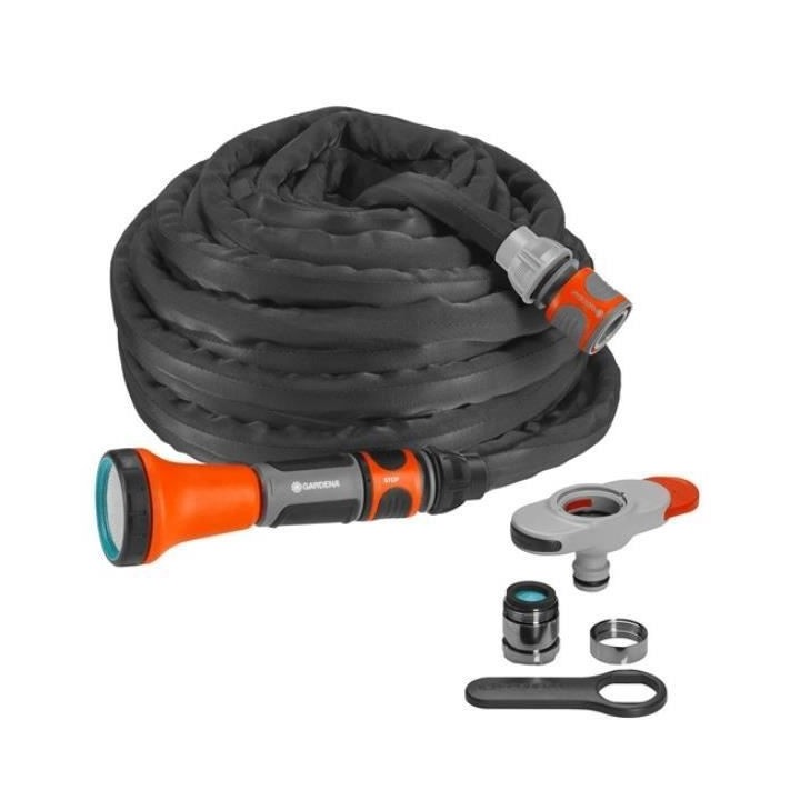 GARDENA Kit tuyau Liano™ + adaptateur de robinet d'intérieur – Lo