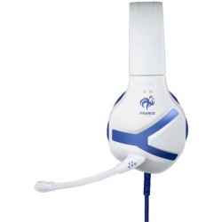 Casque-Micro Gaming - KONIX - Nemesis - Blanc - Playstation/Xbox/Nintendo/Smartphone/Tablette - Sous Licence Officielle FFF