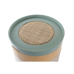 Table d'appoint DKD Home Decor Vert Naturel Bois Bois MDF 35 x 35 x 40,5 cm