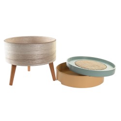 Table d'appoint DKD Home Decor Vert Naturel Bois Bois MDF 35 x 35 x 40,5 cm