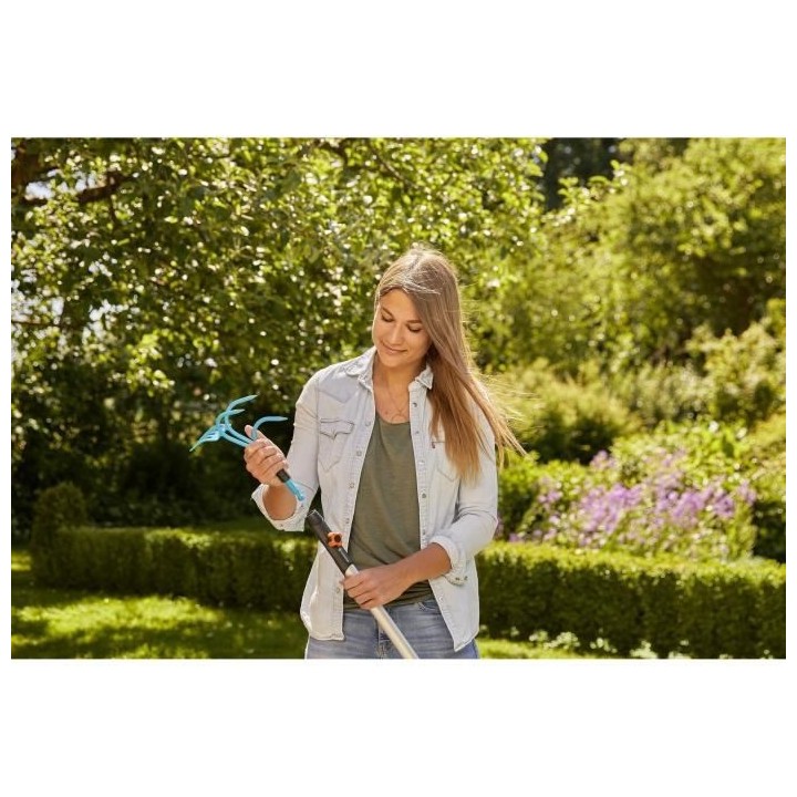 Griffe-cultivateur 9 cm GARDENA Combisystem - Acier robuste - Griffe e