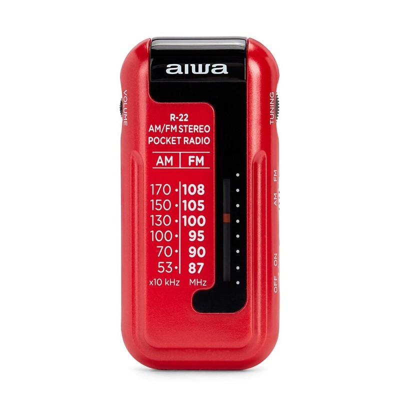 Radio transistor Aiwa R22RD ROJO Rouge AM/FM Mini