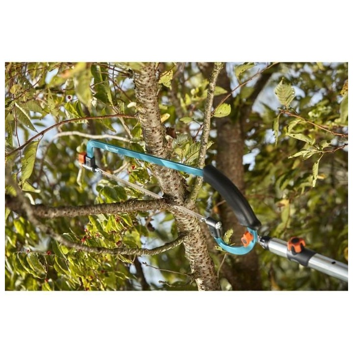 GARDENA Scie horticole Combisystem - Acier trempé – Tension réglab