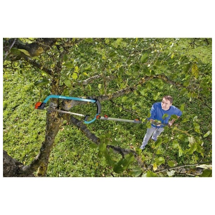 GARDENA Scie horticole Combisystem - Acier trempé – Tension réglab