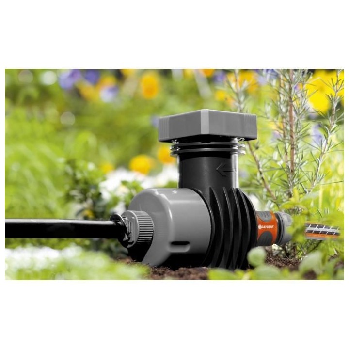 GARDENA Centrale d'irrigation 1000 – Pour Micro-Drip System – Réd