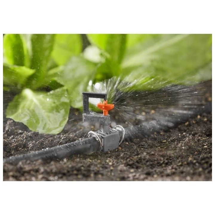 GARDENA Miro-asperseur rotatif 360° - Orange/Gris - Micro-Drip-System