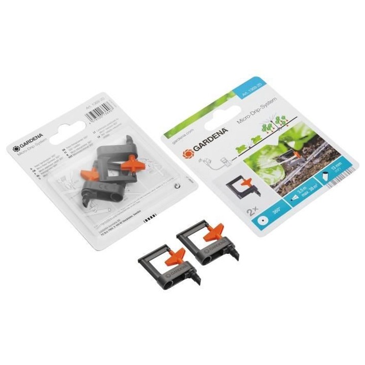 GARDENA Miro-asperseur rotatif 360° - Orange/Gris - Micro-Drip-System