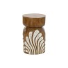 Table d'appoint DKD Home Decor Blanc Naturel Marron Clair 30 x 30 x 50 cm 29 x 29 x 51 cm