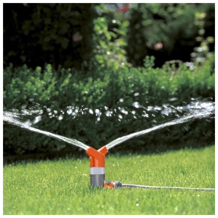 GARDENA Arroseur rotatif Foxtrot Classic – Surface 130m² – Porté