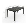 Table d'appoint IPAE Progarden Sumatra Noir Résine (72 x 138 x 78 cm)