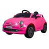 Voiture électrique pour enfants Injusa Fiat 500 Rose Télécommandé 12 V