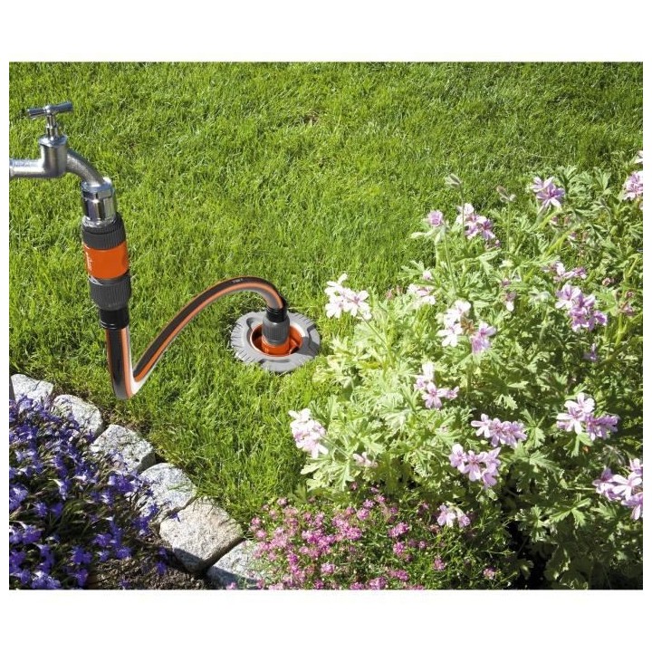 GARDENA Set de Connexion Grand Débit – Relier pipeline et systeme d