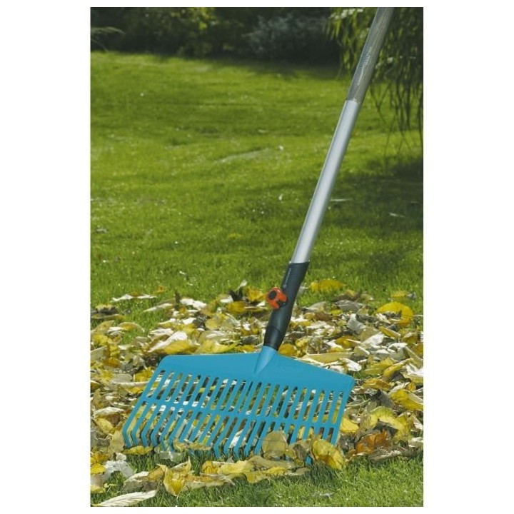 GARDENA Balai-râteau 43cm Combisystem - Plastique solide - 22 dents