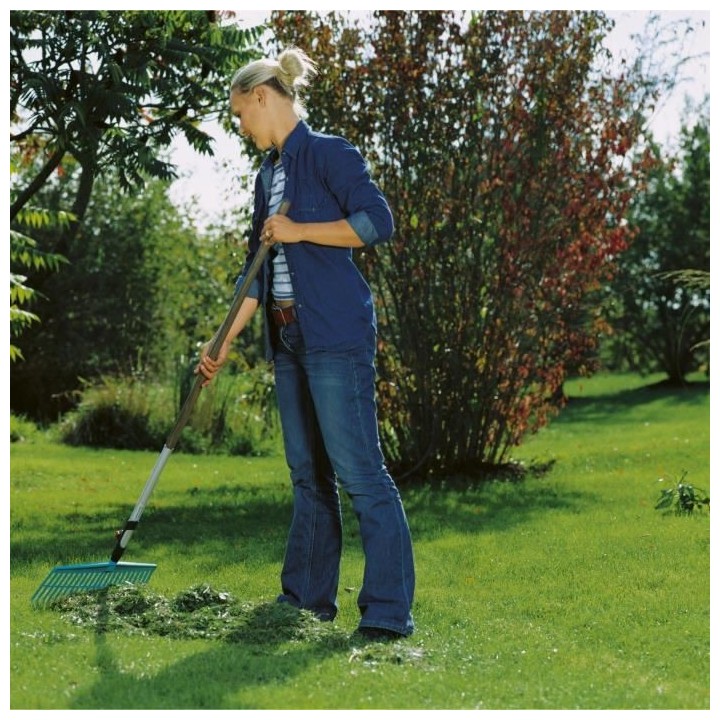 GARDENA Balai-râteau 43cm Combisystem - Plastique solide - 22 dents