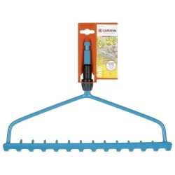 GARDENA Râteau-étrier 36cm Combisystem - Acier robuste - 14 dents – Ratissage & nivellement du sol – Garantie 25 ans (3168