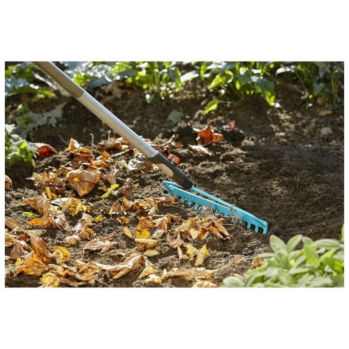 GARDENA Râteau-étrier 36cm Combisystem - Acier robuste - 14 dents