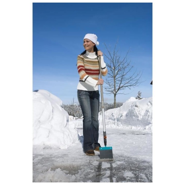 GARDENA Grattoir a glace 15cm Combisystem – Lame acier trempé zingu