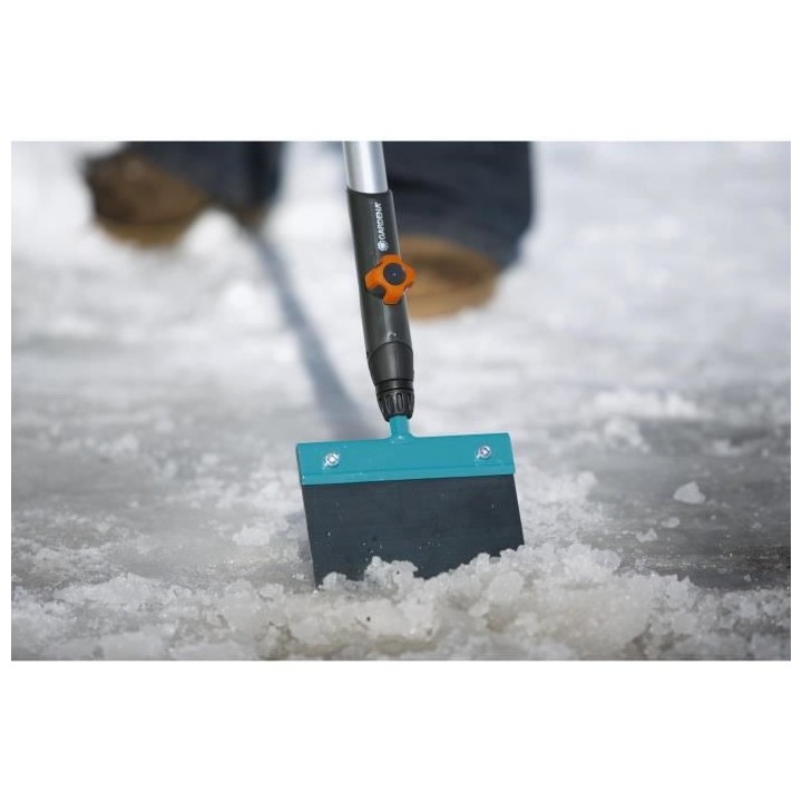 GARDENA Grattoir a glace 15cm Combisystem – Lame acier trempé zingu
