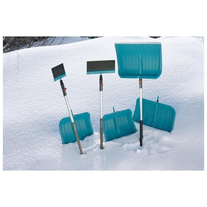 GARDENA Grattoir a glace 15cm Combisystem – Lame acier trempé zingu
