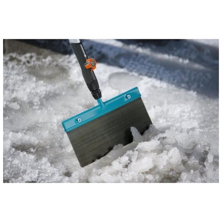 GARDENA Grattoir a glace 30cm Combisystem – Lame acier trempé zingu