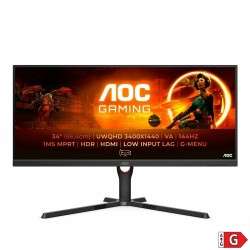 Écran AOC U34G3XM/EU 34" LED HDR10 VA Flicker free 144 Hz