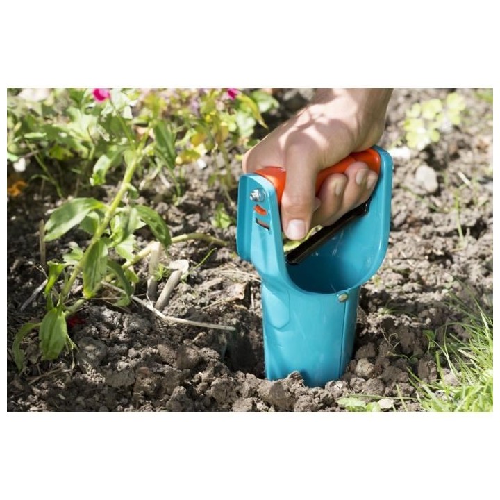GARDENA Plantoir a bulbes – Acier haute qualité – Jauge de profon