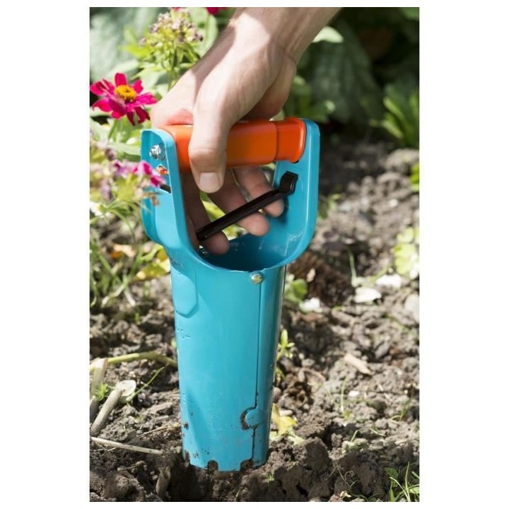 GARDENA Plantoir a bulbes – Acier haute qualité – Jauge de profon